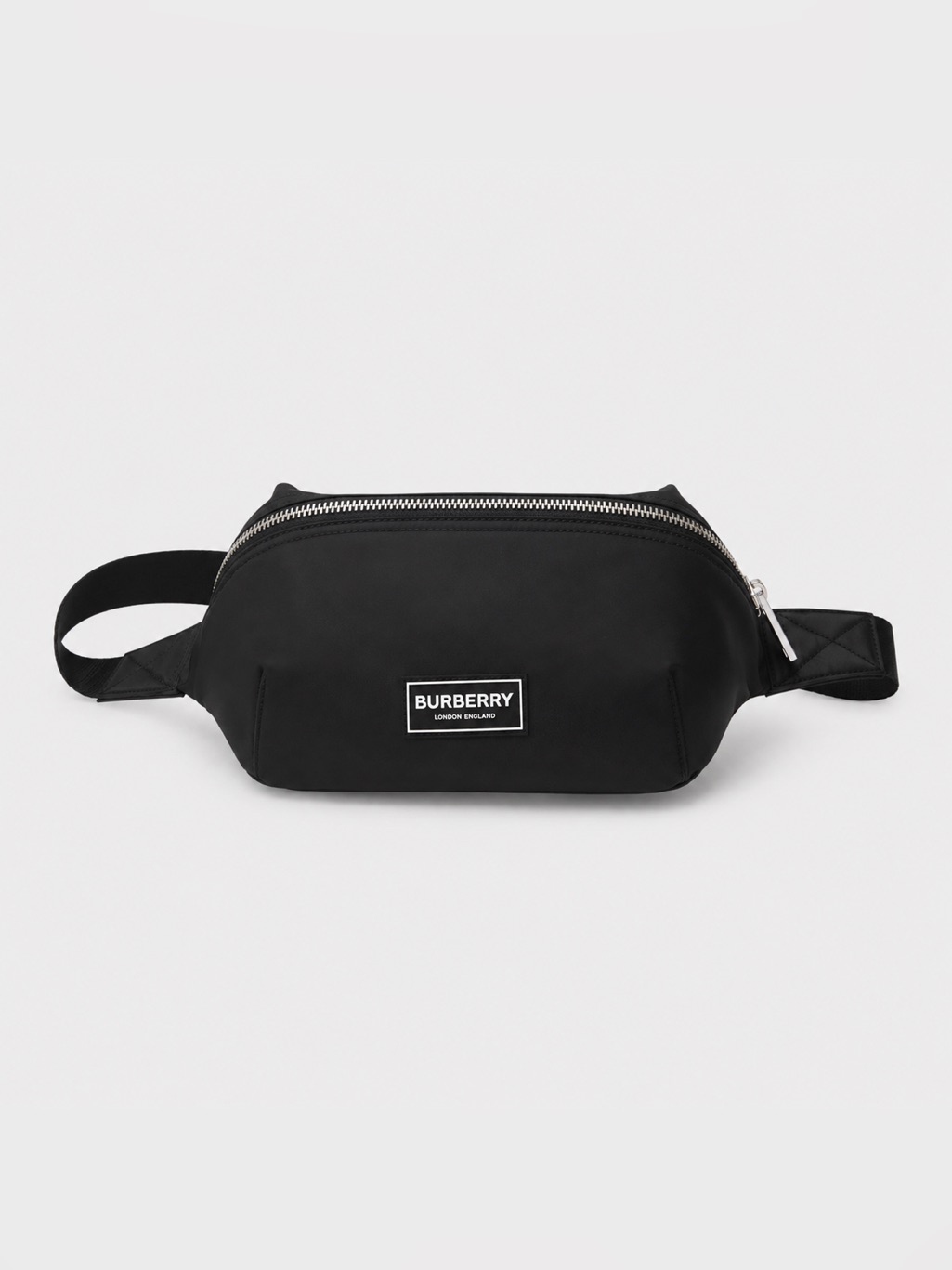 Sale Ends 7/30 Burberry Black Nylon Belt Bag Logo Patch